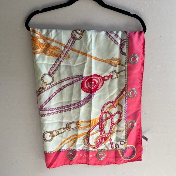 Celine Paris Silk Scarf vintage - Picture 1 of 6